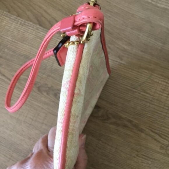 Coach Audrey Opt Art Swirl Crossbody Bucket Bag & Wristlet Canvas/Leather RARE - Picture 13 of 16